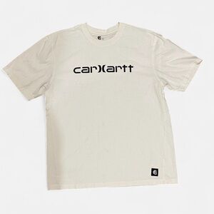 Carhartt Men’s Cream Short Sleeve Logo Tee